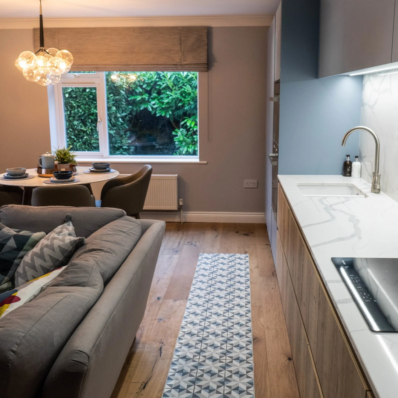 Open plan living area